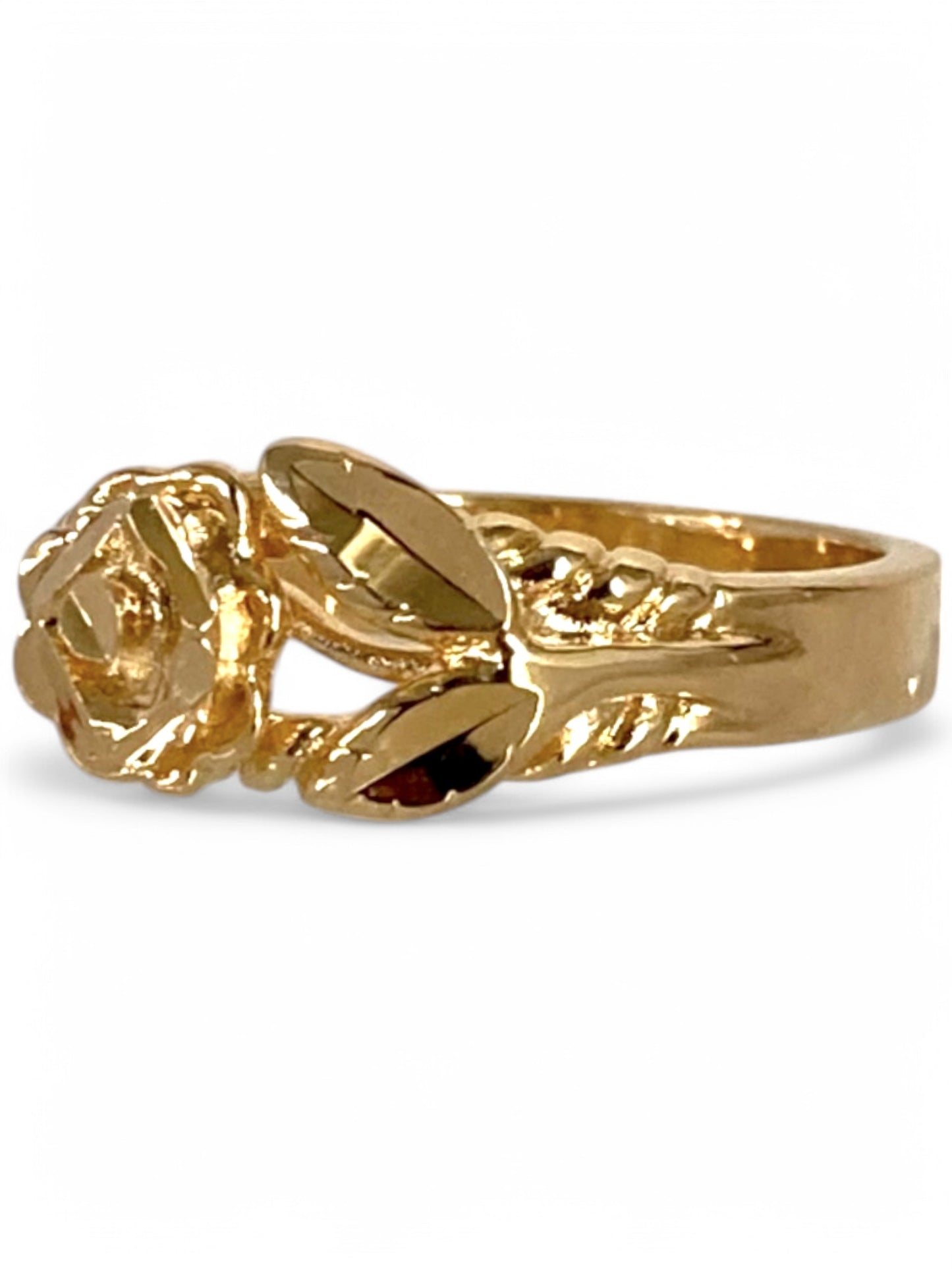SPARROW rose flower ring, unisex stackable statement ring, floral design, trendy jewelry, minimalist layering ring for men and women, vanessa mooney gold rose ring, Child of Wild Eden Rose Ring