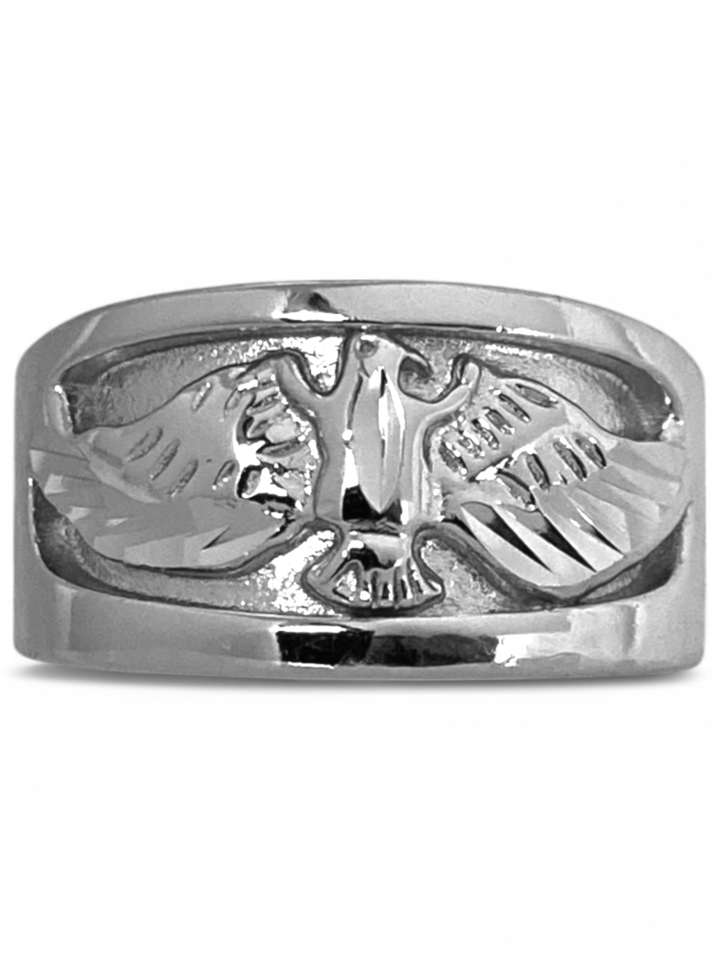 SPARROW unisex bold statement ring with eagle design, men’s jewelry, men’s fashion jewelry, unique statement ring, edgy accessory for men and women, men’s ring, jewelry gifts