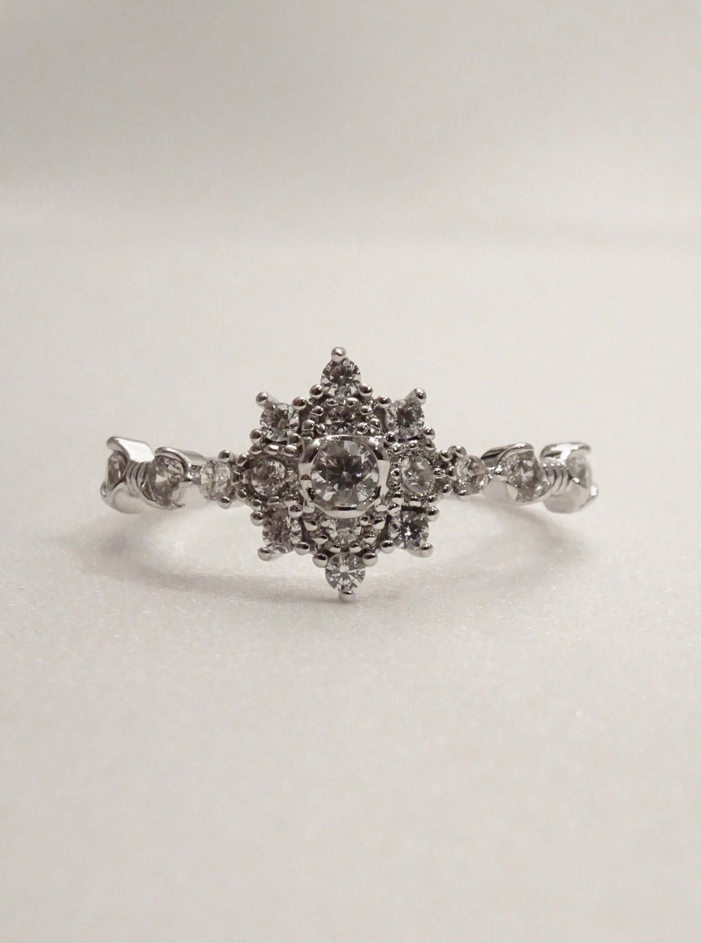 SPARROW dainty CZ ring for women, minimalist stackable band, trendy layering jewelry, perfect gift for her—birthday, anniversary, Christmas, Valentine’s Day