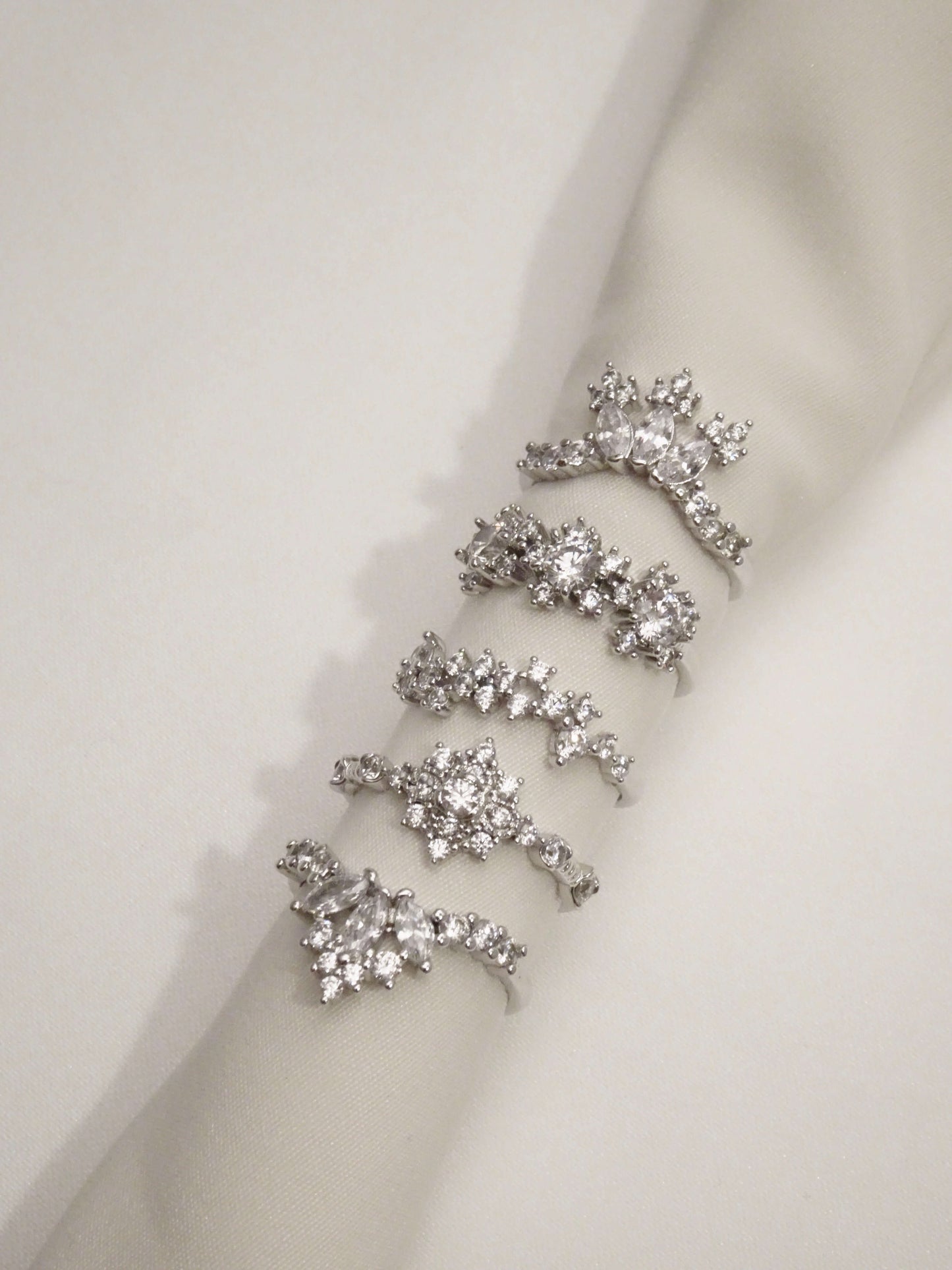 SPARROW dainty CZ ring for women, minimalist stackable band, trendy layering jewelry, perfect gift for her—birthday, anniversary, Christmas, Valentine’s Day