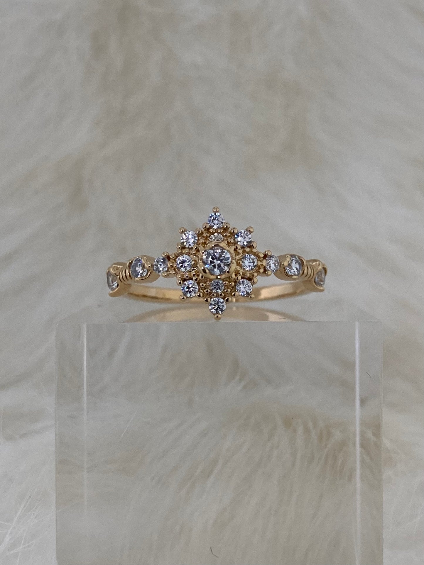 SPARROW dainty CZ ring for women, minimalist stackable band, trendy layering jewelry, perfect gift for her—birthday, anniversary, Christmas, Valentine’s Day