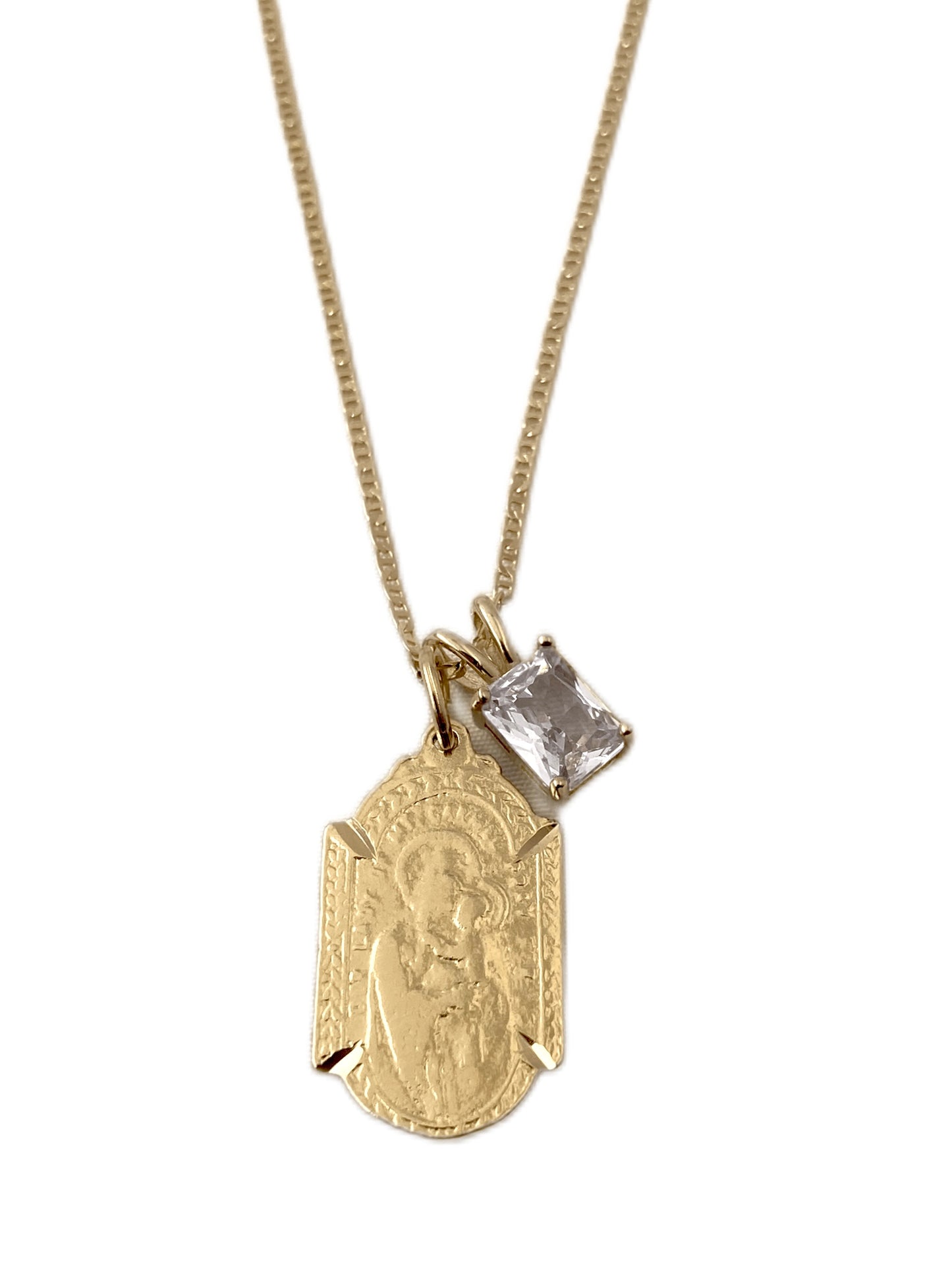 SPARROW unisex religious charm pendant necklace, layering and stacking, minimalist faith-inspired design, trendy Men's Jewelry, Silver Jewelry, Fashion Jewelry, Gifts for Him