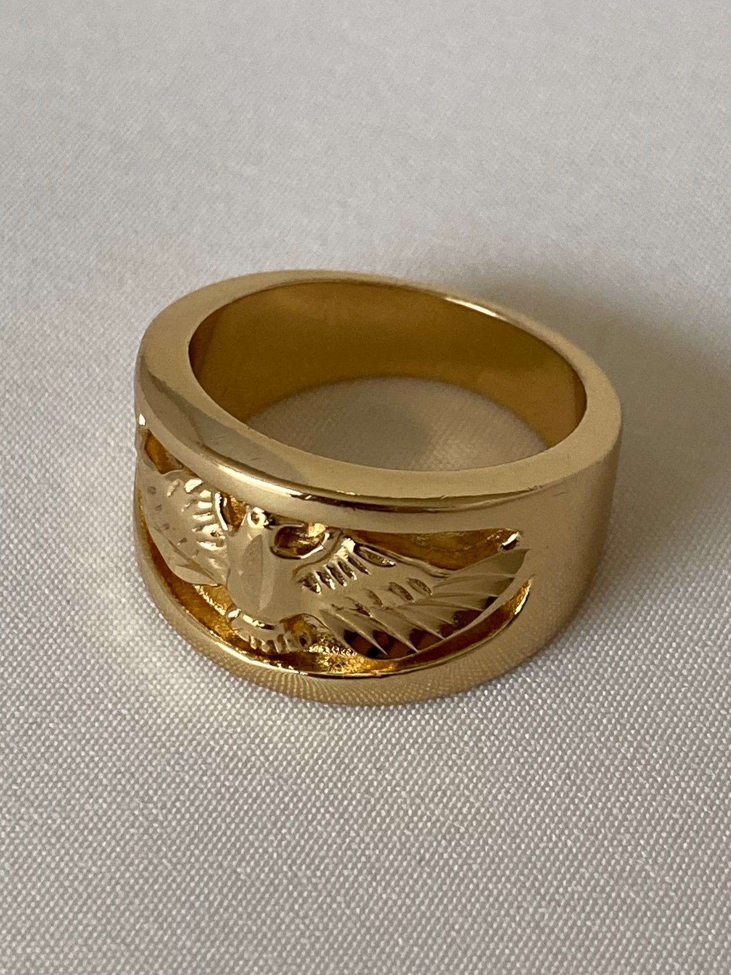 SPARROW unisex bold statement ring with eagle design, men’s jewelry, men’s fashion jewelry, unique statement ring, edgy accessory for men and women, men’s ring, jewelry gifts