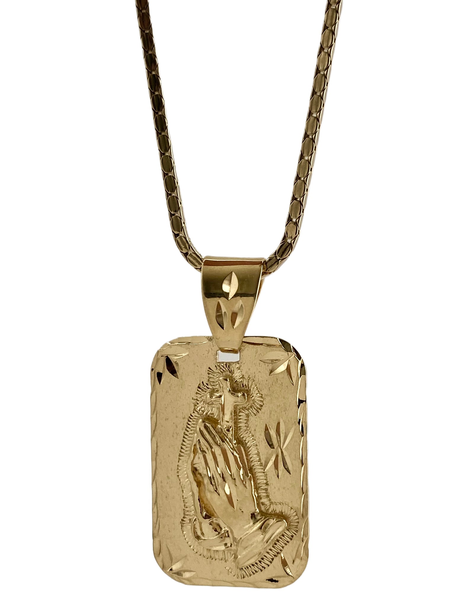 Silver Virgin Mary Pendant - | Lazaro SoHo