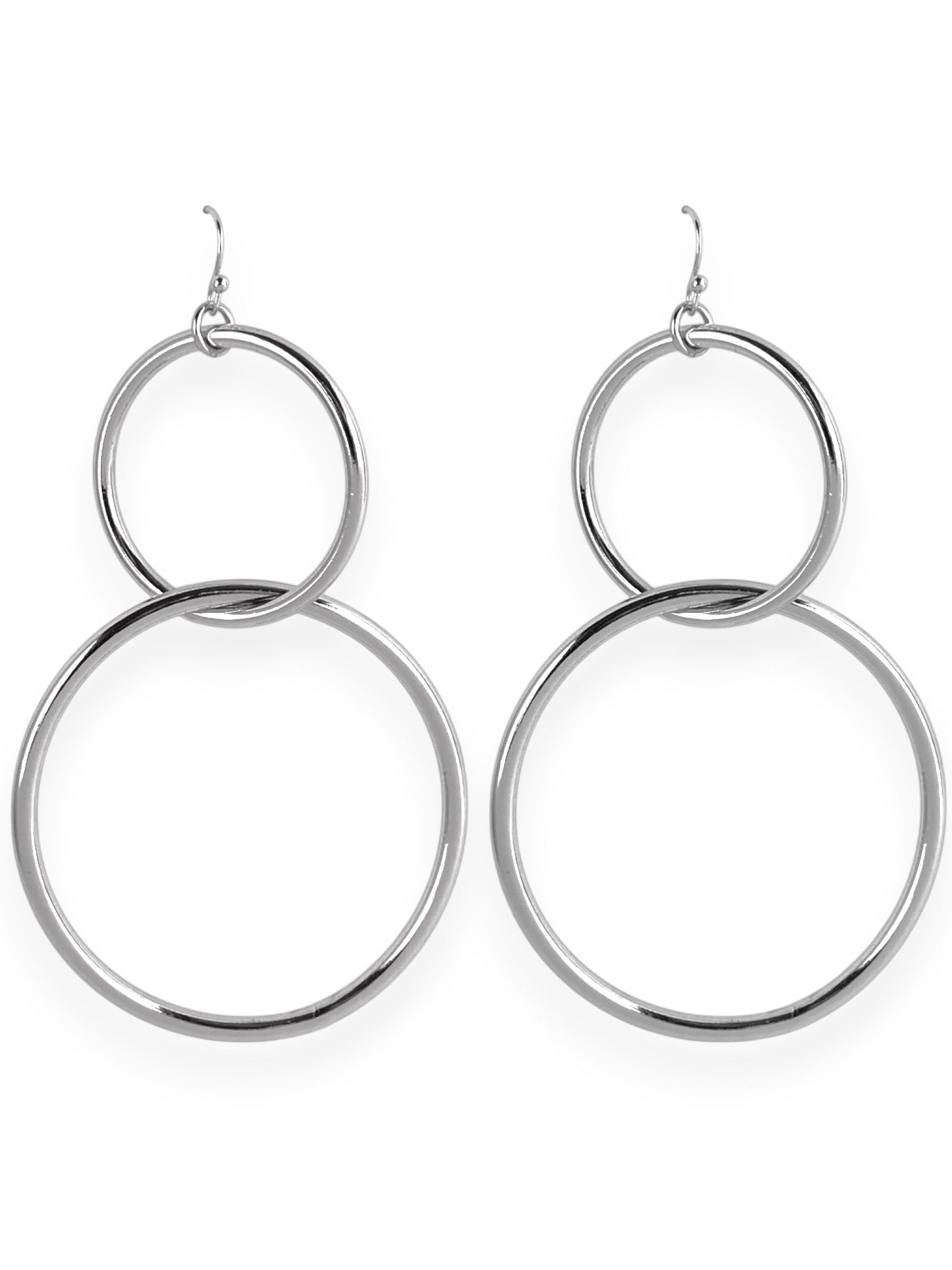 SPARROW everyday interlocking loop hoop earrings, minimalist gold jewelry for women, versatile fashion accessories, perfect for daily wear, simple yet elegant hoop earrings for all occasions