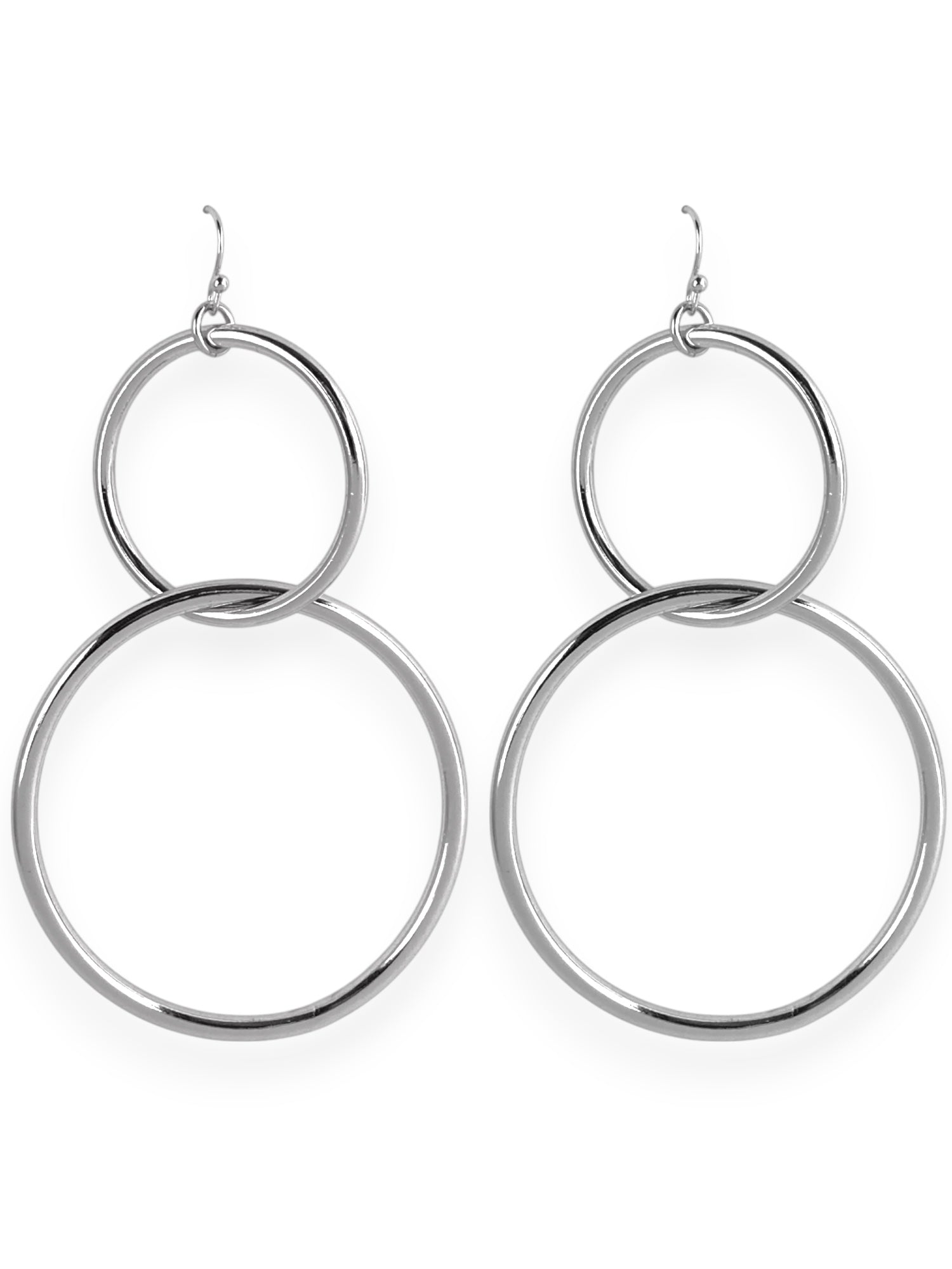 SPARROW everyday interlocking loop hoop earrings, minimalist gold jewelry for women, versatile fashion accessories, perfect for daily wear, simple yet elegant hoop earrings for all occasions
