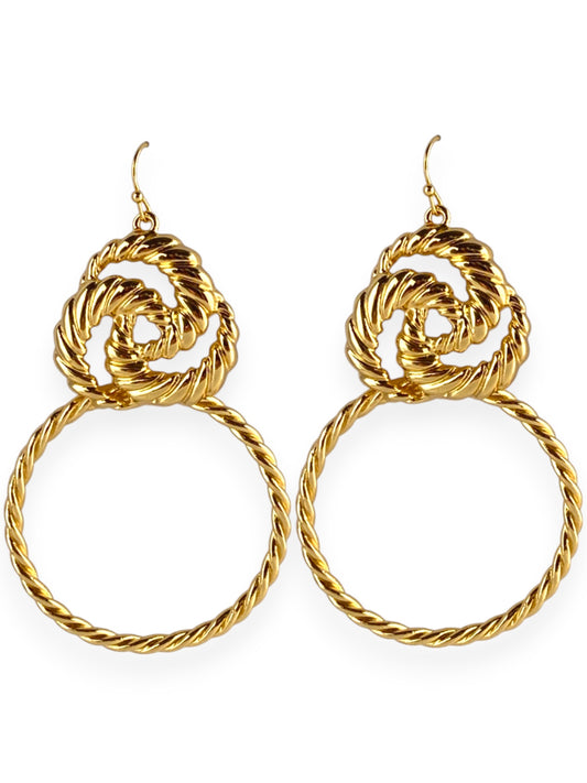 Vanessa Mooney twisted earrings, Vanessa Mooney earrings, Vanessa Mooney valletta earrings, Vanessa Mooney valletta mini earrings, rope earrings, Vanessa Mooney The Valleta