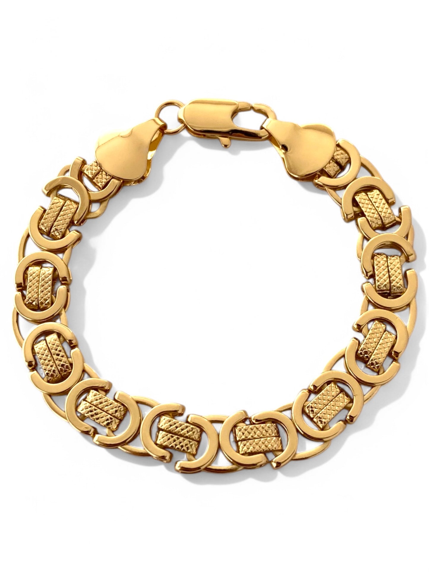 SPARROW Byzantine style bracelet, unisex men's jewelry, statement bracelet for men and women, men's jewelry gifts, men's statement jewelry, Child of Wild Asher Bracelet, Gold Asher Bracelet