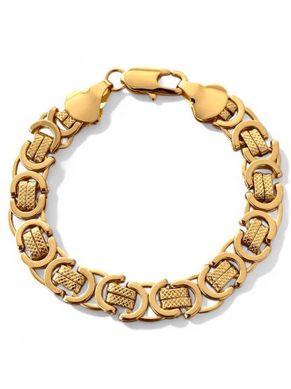 SPARROW Byzantine style bracelet, unisex men's jewelry, statement bracelet for men and women, men's jewelry gifts, men's statement jewelry, Child of Wild Asher Bracelet, Gold Asher Bracelet