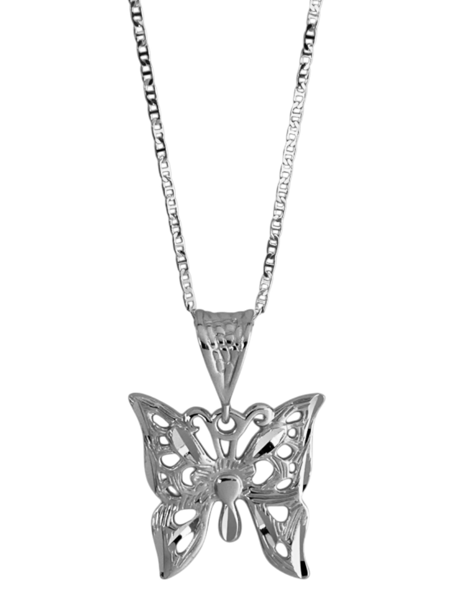 SPARROW butterfly charm pendant necklace, bold and whimsical design, statement jewelry for layering, Gifts for Her Birthday, Anniversary, Valentine's Day, Gold Jewelry, Silver Jewelry, Jewelry for Women, Trendy Jewelry