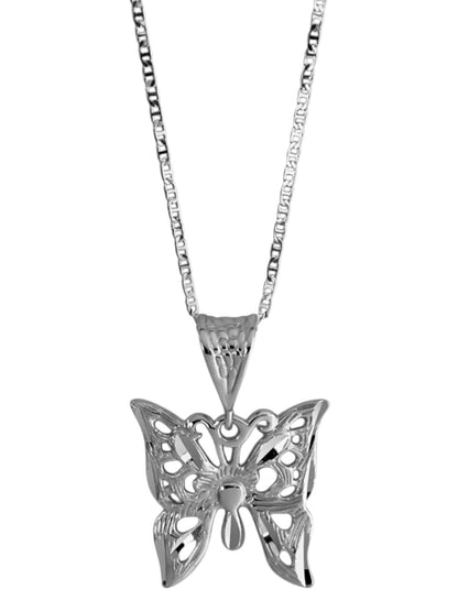 SPARROW butterfly charm pendant necklace, bold and whimsical design, statement jewelry for layering, Gifts for Her Birthday, Anniversary, Valentine's Day, Gold Jewelry, Silver Jewelry, Jewelry for Women, Trendy Jewelry