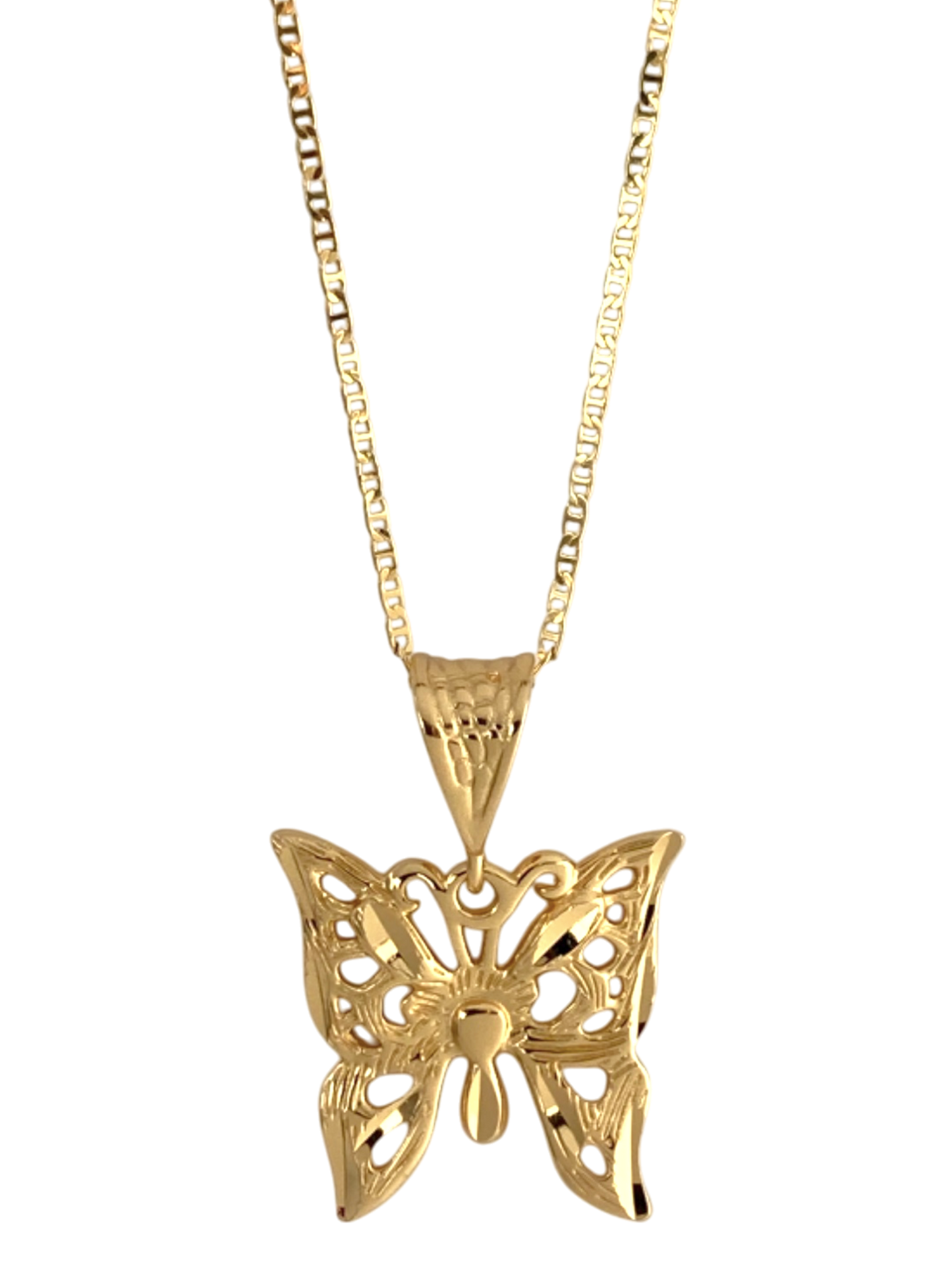 SPARROW butterfly charm pendant necklace, bold and whimsical design, statement jewelry for layering, Gifts for Her Birthday, Anniversary, Valentine's Day, Gold Jewelry, Silver Jewelry, Jewelry for Women, Trendy Jewelry
