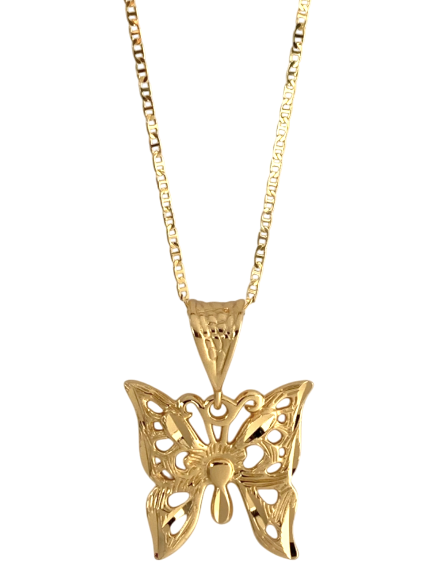 SPARROW butterfly charm pendant necklace, bold and whimsical design, statement jewelry for layering, Gifts for Her Birthday, Anniversary, Valentine's Day, Gold Jewelry, Silver Jewelry, Jewelry for Women, Trendy Jewelry