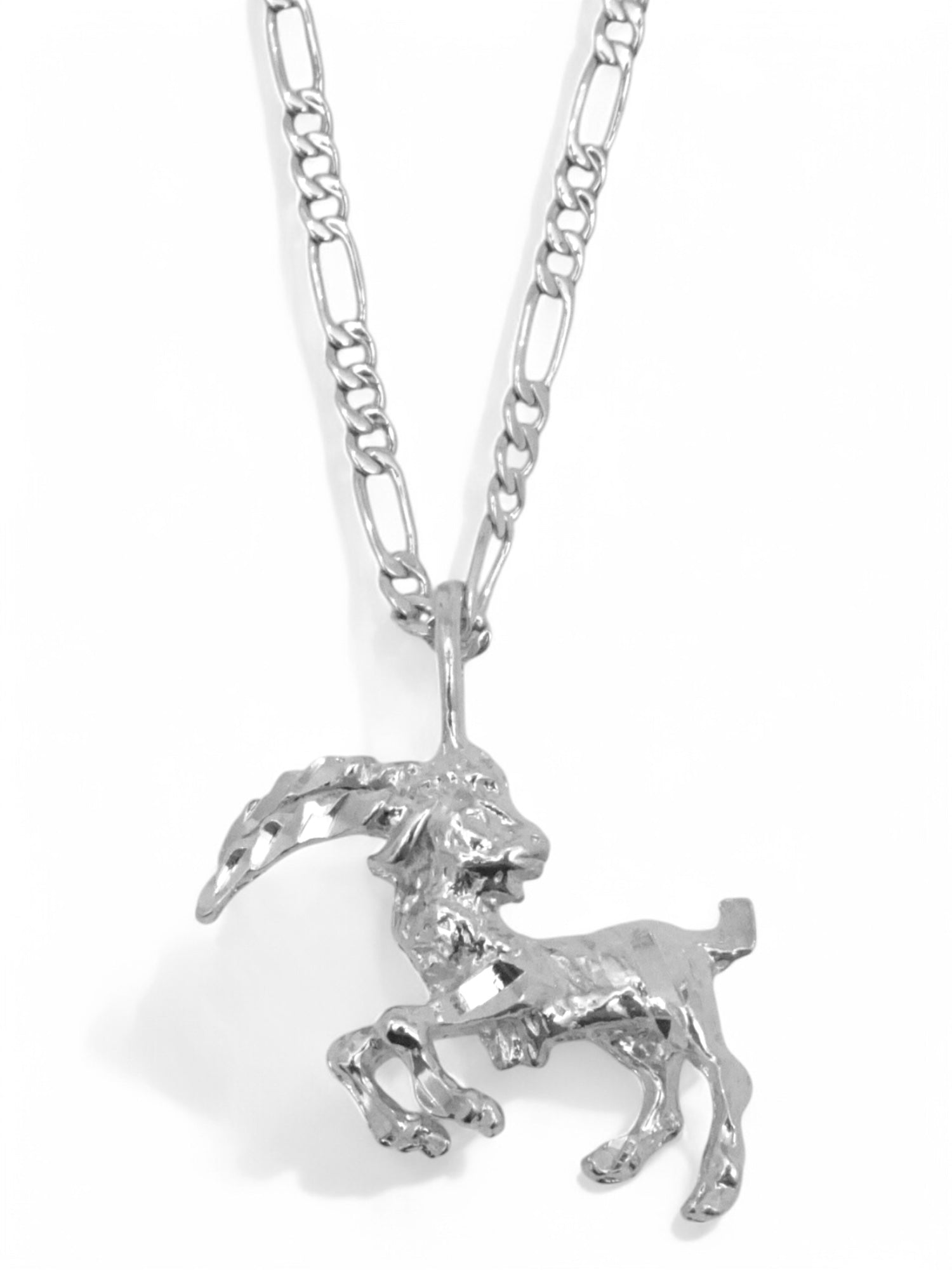 SPARROW unisex Capricorn zodiac charm pendant necklace, small astrology charm for men and women, minimalist zodiac jewelry, trendy astrology jewelry gift