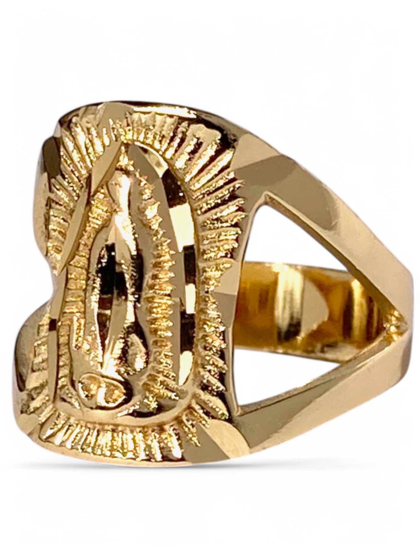 SPARROW unisex bold statement ring with Virgin Mary design, religious jewelry, trendy men’s jewelry, men’s fashion jewelry, men’s statement ring, men’s ring, Child of Wild The Mother Mary Ring 