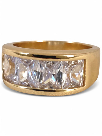 SPARROW gaudy large cocktail statement unisex ring, bold fashion jewelry, trendy statement ring for men and women, eye-catching fashion accessory, luxury statement ring, Child of Wild Gaudy Ring