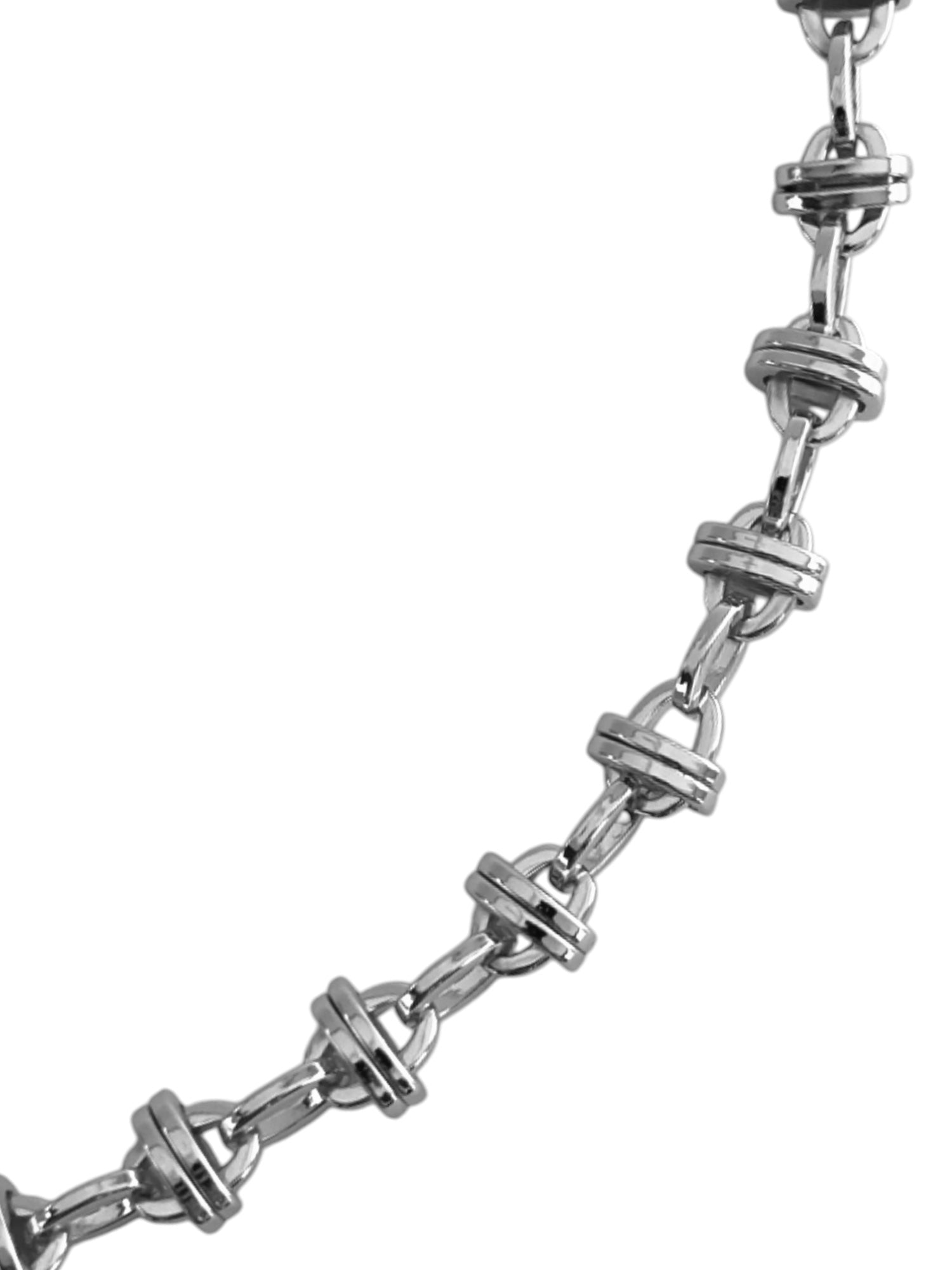 SPARROW 24K gold-plated bracelet, large cable links with interlocking design, mid-sized unisex bracelet, perfect for stacking and layering, edgy alternative fashion jewelry for men and women