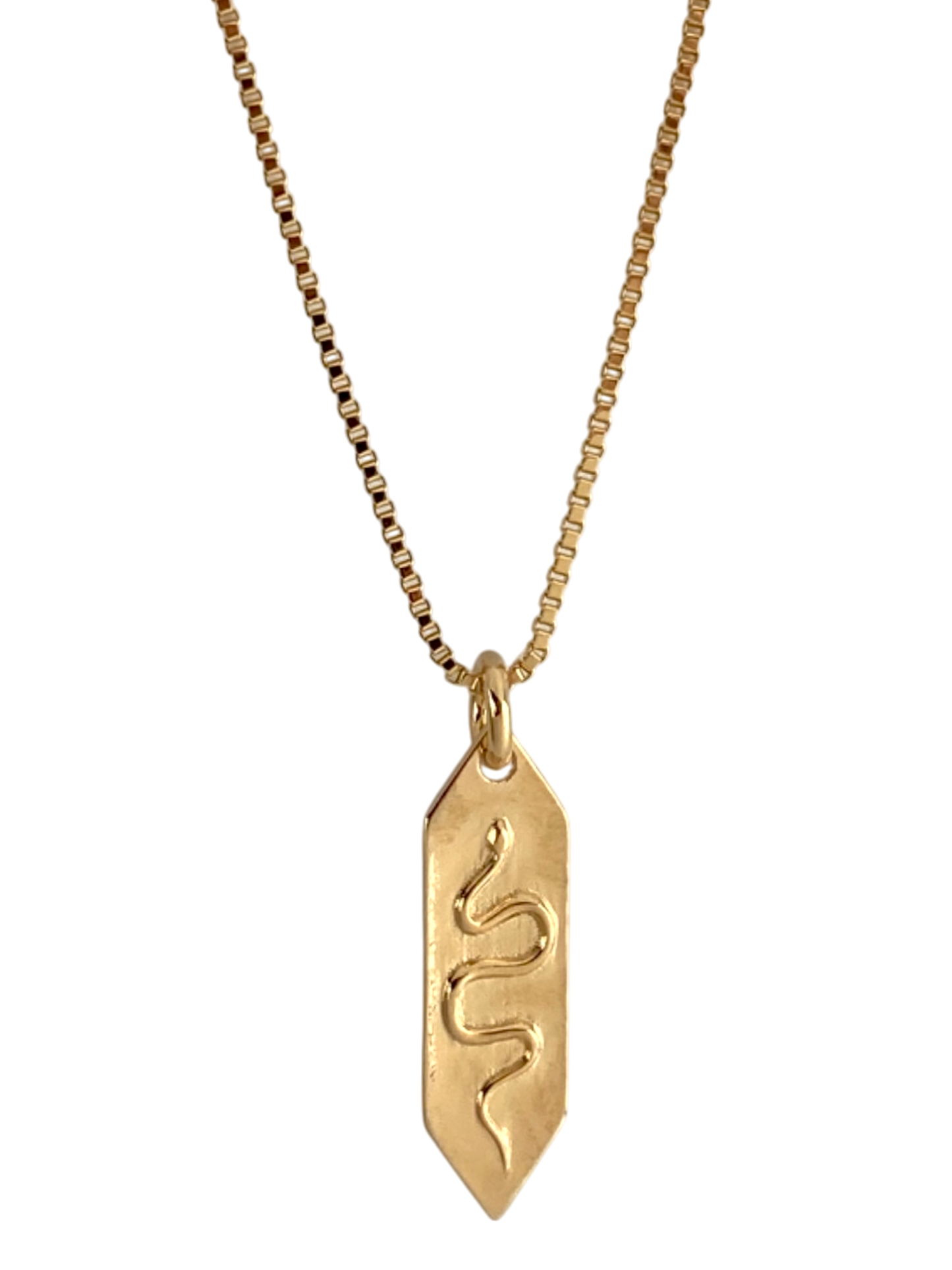 SPARROW unisex minimalist snake pendant necklace, small snake charm necklace, unisex fashion jewelry, trendy snake necklace, subtle snake pendant, gold or silver necklace