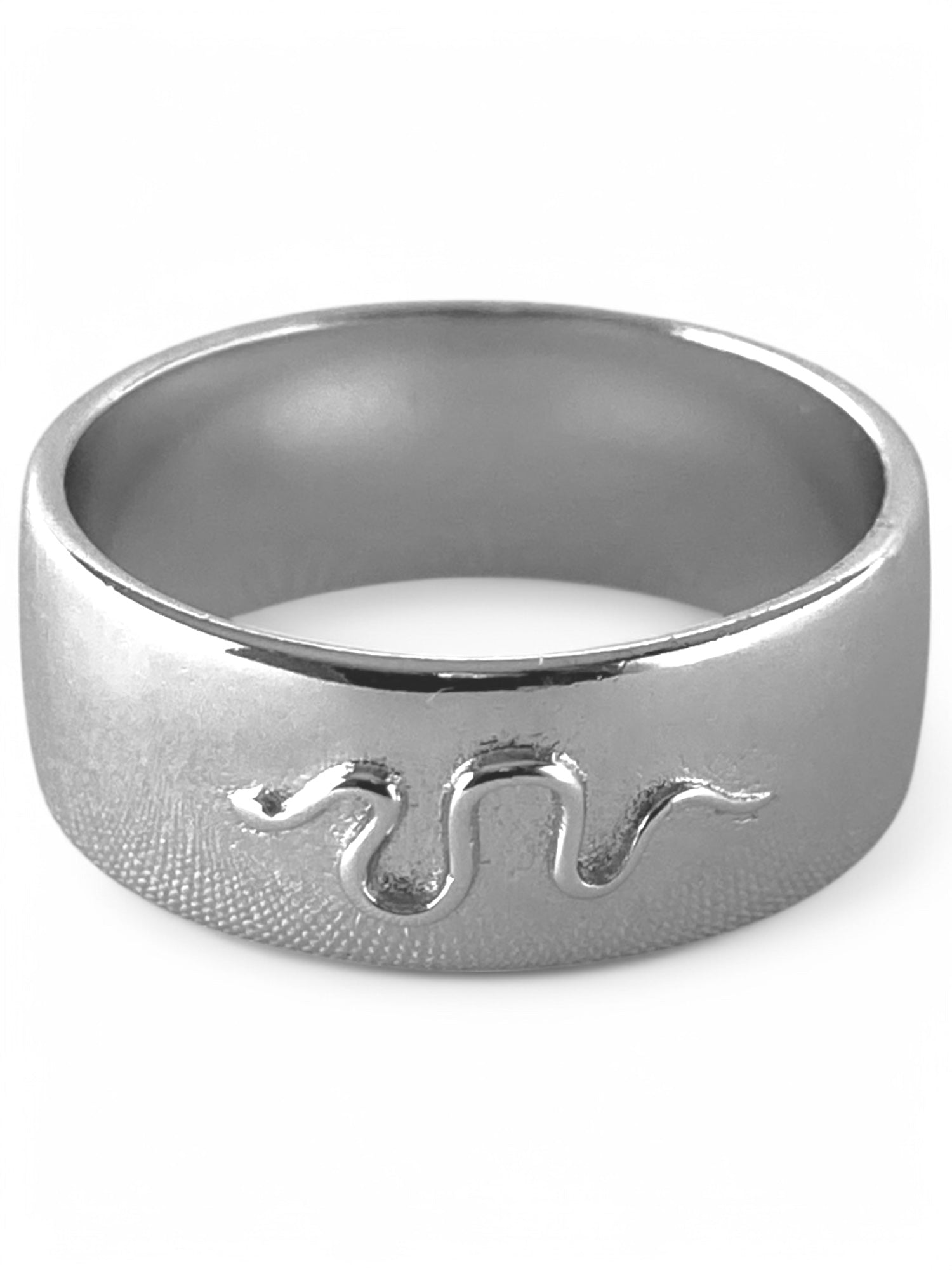 SPARROW simple wide band snake ring, unisex statement ring, bold fashion jewelry, snake design, minimalist ring, edgy accessory for men & women, trendy unisex ring