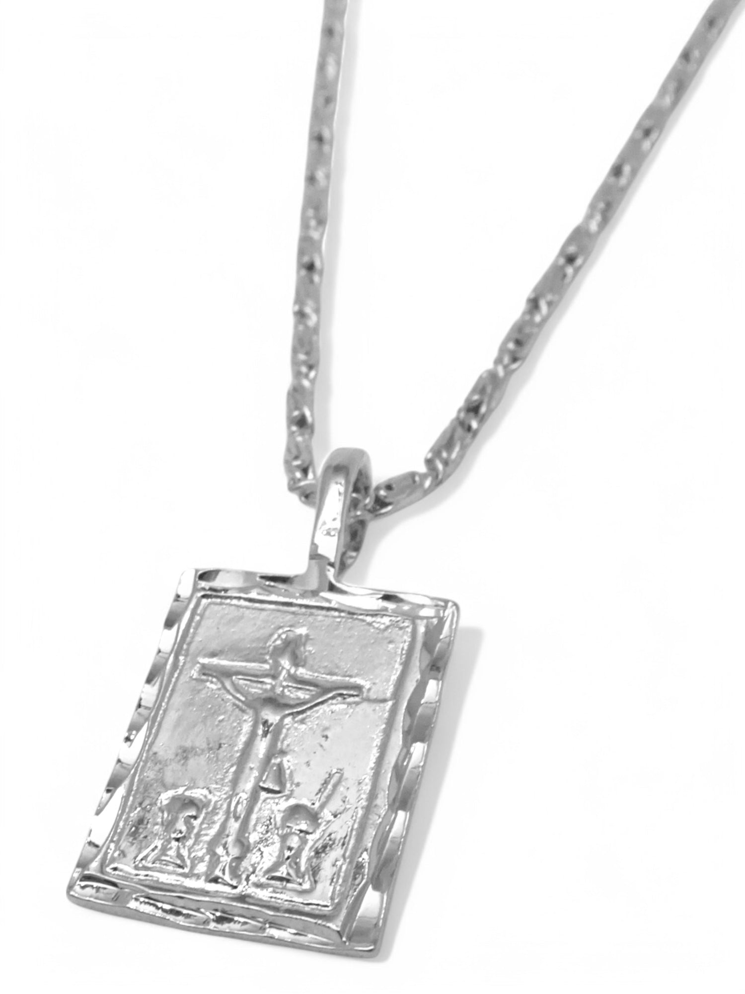 The Nazareth Jesus Necklace Sparrow Rhodium Plated Brass 20
