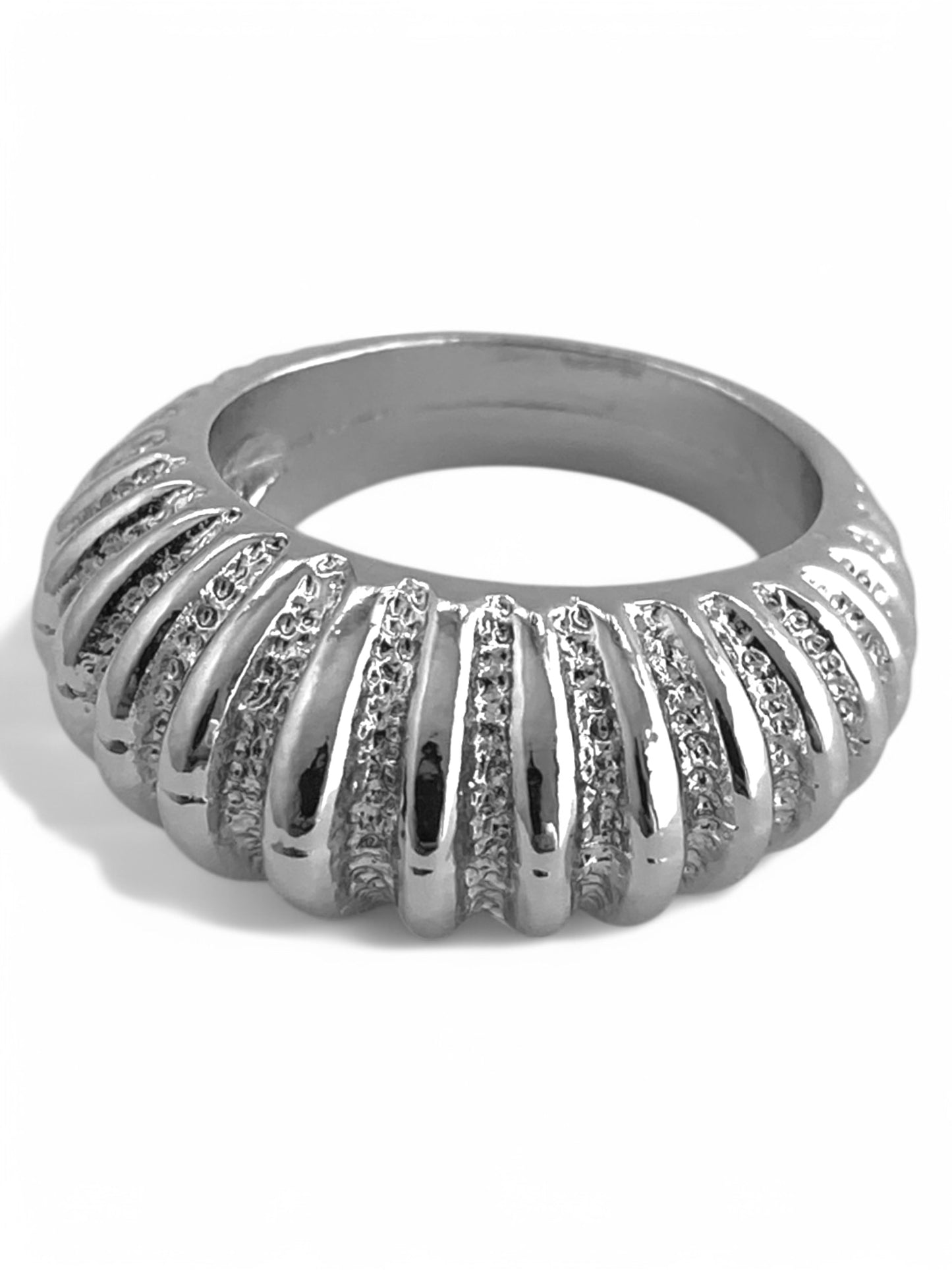 SPARROW dome ring, stackable and perfect for layering. Gothic punk alternative jewelry, edgy statement ring for men and women, bold fashion accessory, trendy unisex ring