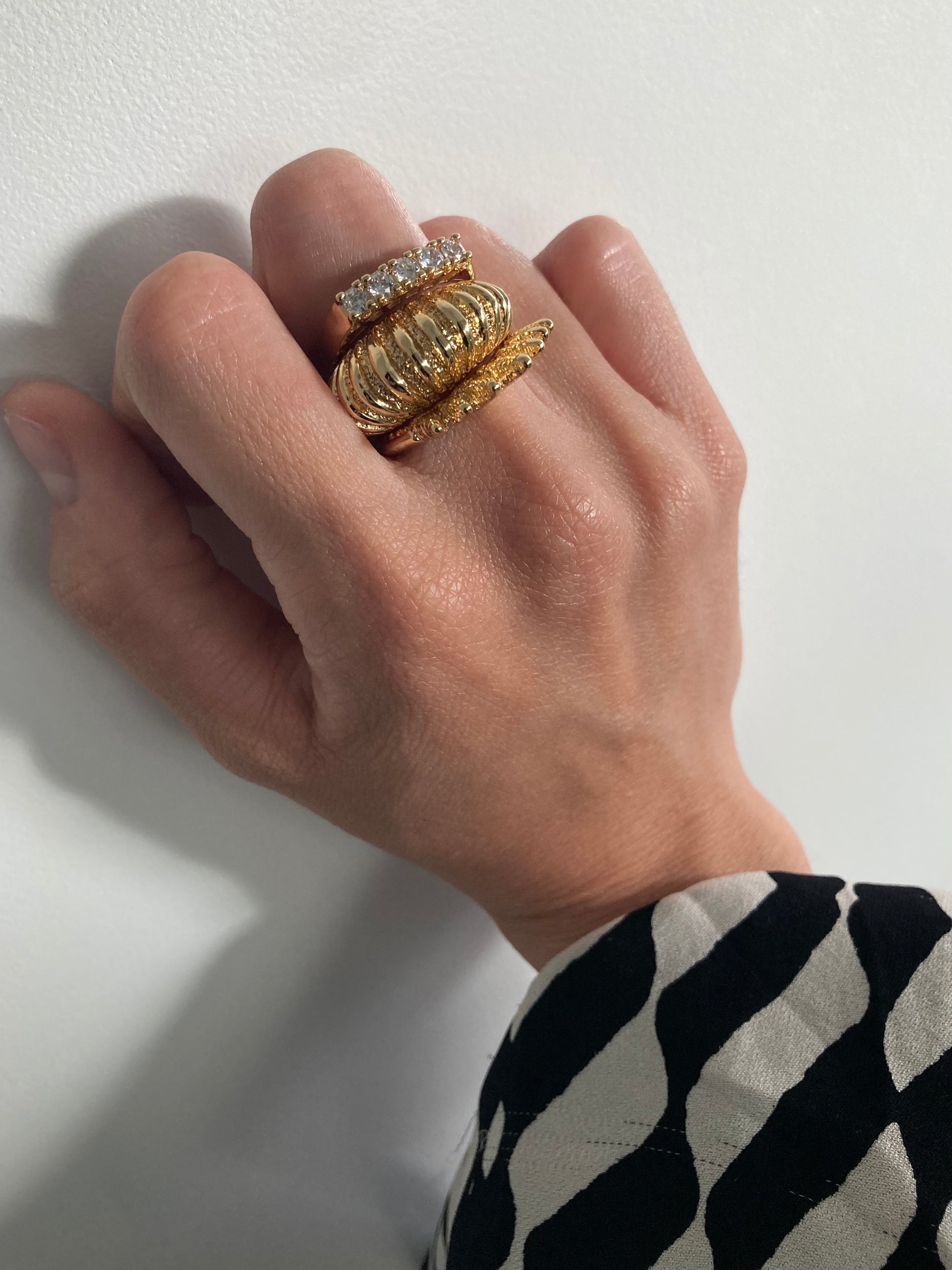 stackable ring, layered ring, unisex ring, gold ring, pinky ring, statement ring, infinity ring, eternity ring, vintage ring, cubic zirconia ring, festival jewelry, boho jewelry, gothic jewelry, punk jewelry, alternative jewelry