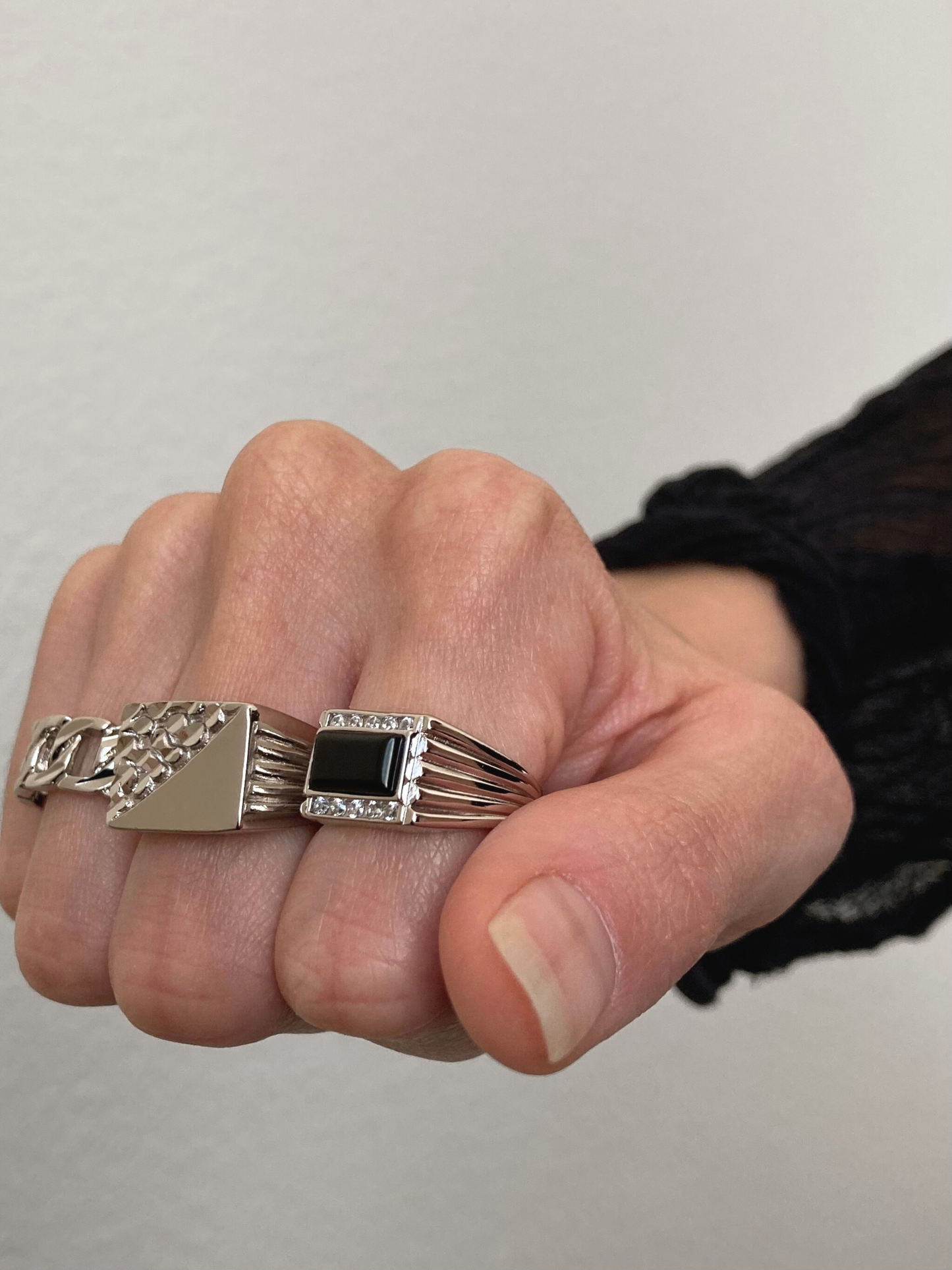 Chain link ring, unisex ring, gold chain ring, silver chain ring, minimalist ring, statement ring, layered ring, stackable ring, fashion ring, boho ring, gothic ring, punk ring, alternative ring, men's ring, women's ring, child of wild ring