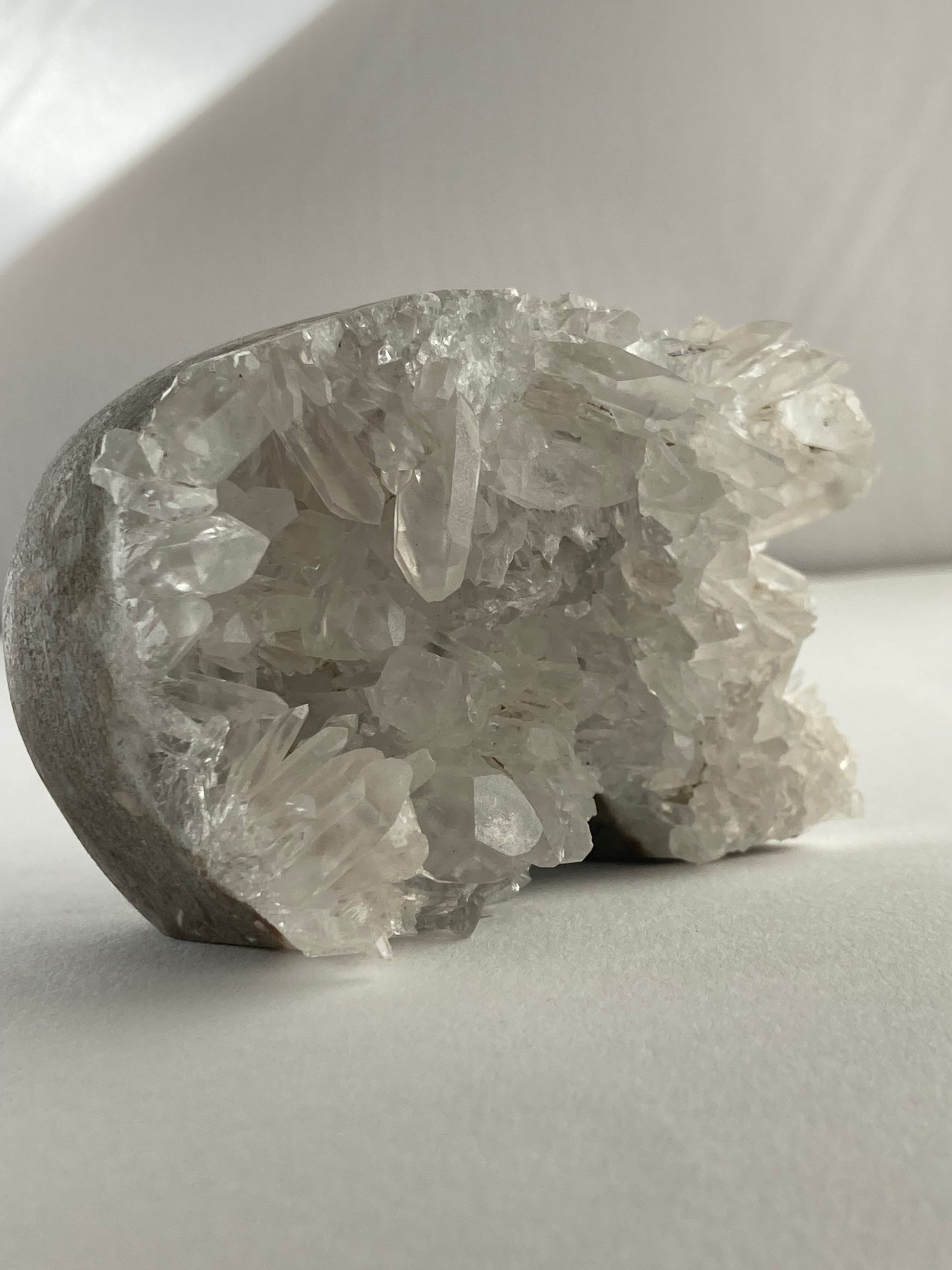 SPARROW quartz crystal skull decor mystical carved figurine gothic home accents witchy altar display spiritual crystal skull decoration unique quartz home decor ideas gift for men boyfriend gothic bedroom decoration