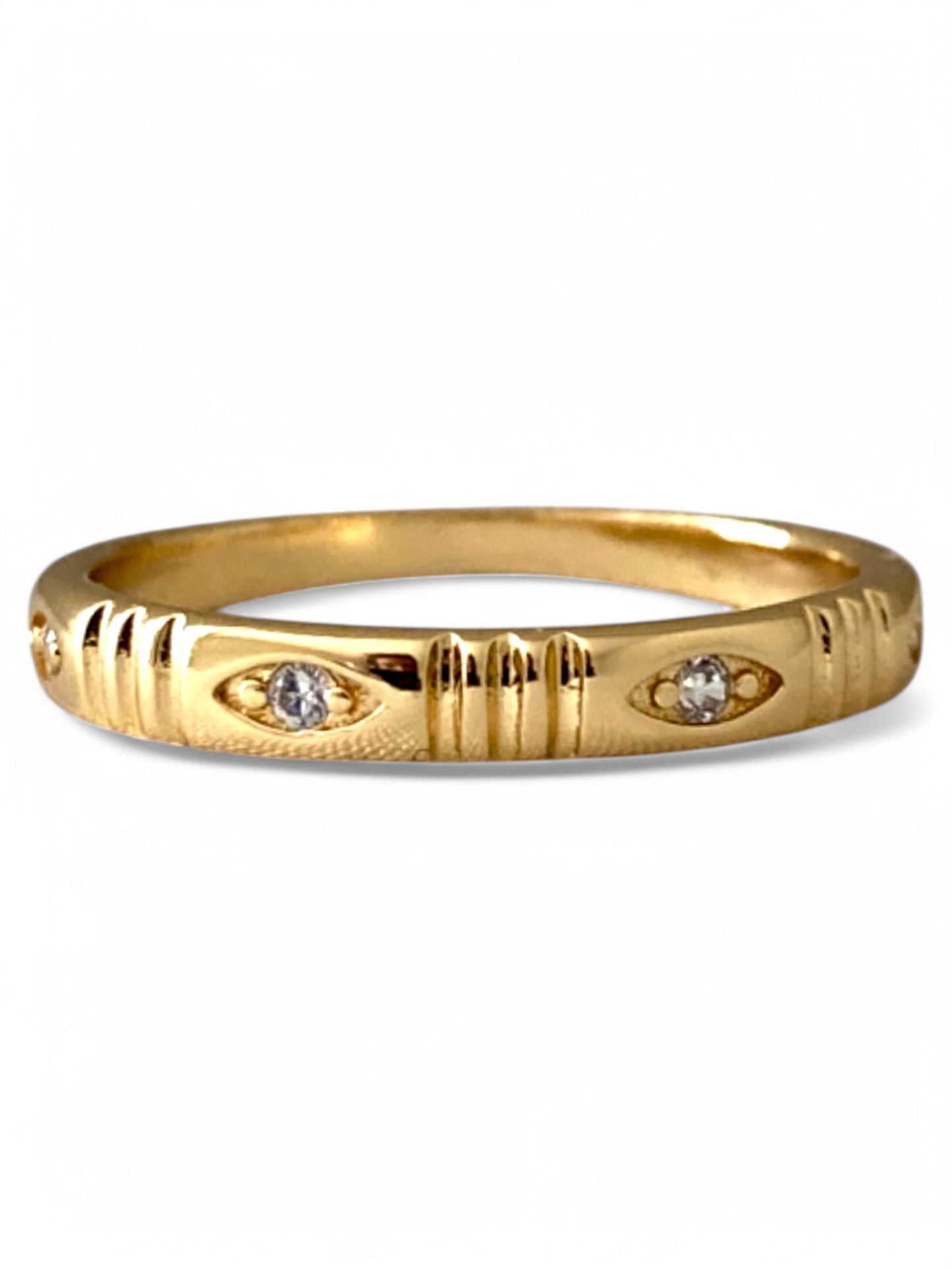 Evil eye ring, stackable ring, layered ring, unisex ring, gold ring, pinky ring, statement ring, stacking bands, cubic zirconia ring, boho jewelry, festival jewelry, gothic jewelry, punk jewelry, alternative jewelry, bohemian ring, fashion ring