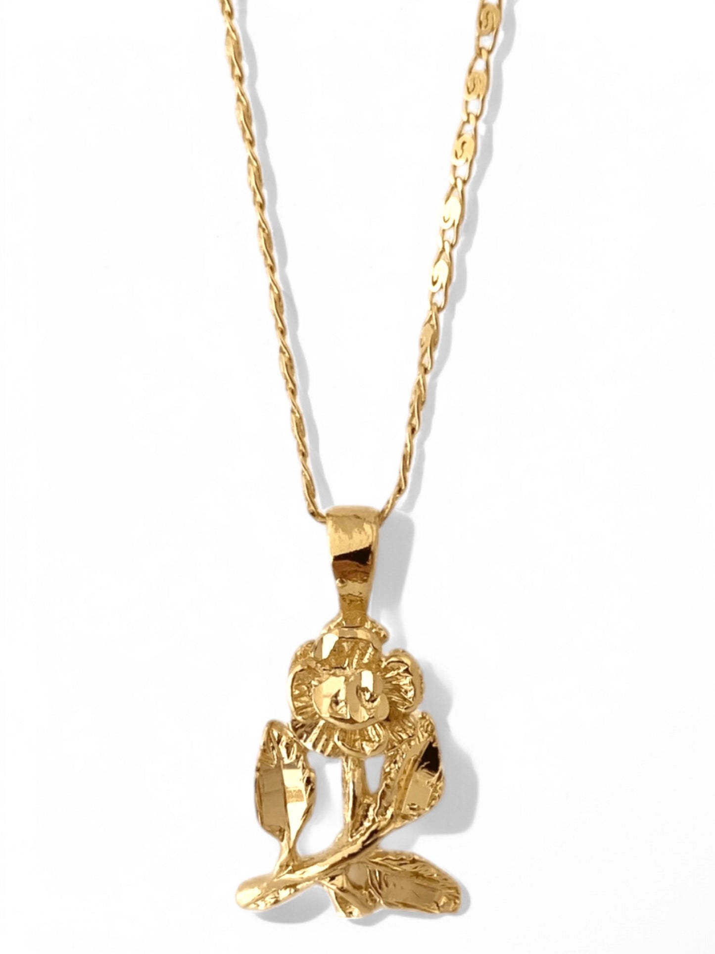 rose necklace, charm necklace, flower necklace, rose pendant necklace, boho necklace, bohemian jewelry, festival jewelry, Coachella necklace, festival necklace, Coachella jewelry, gift for her, Valentine's Day gift, bridesmaid gift