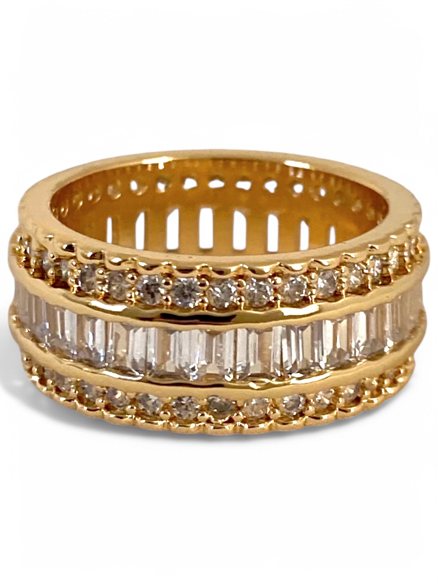 Child of Wild The Rita Eternity Ring, SPARROW Rita Ring, The Rita Ring, Eternity ring, statement ring, gold womens rings, bold statement ring, CZ stones, women's fashion jewelry, luxurious infinity ring, trendy statement piece