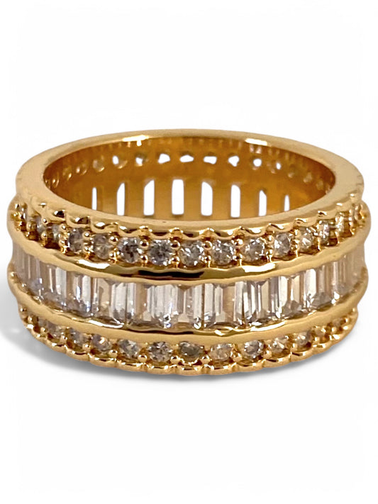 Child of Wild The Rita Eternity Ring, SPARROW Rita Ring, The Rita Ring, Eternity ring, statement ring, gold womens rings, bold statement ring, CZ stones, women's fashion jewelry, luxurious infinity ring, trendy statement piece