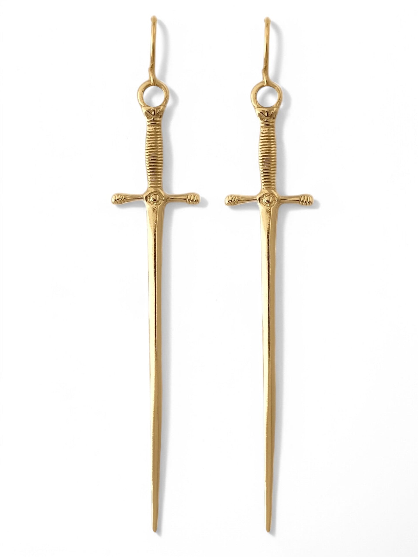 dagger earrings, gothic earrings, alternative earrings, punk statement earrings, edgy earrings, festival earrings, Halloween earrings, unisex earrings, statement jewelry, Vanessa mooney Amparo earrings, Alexandra hoop earrings
