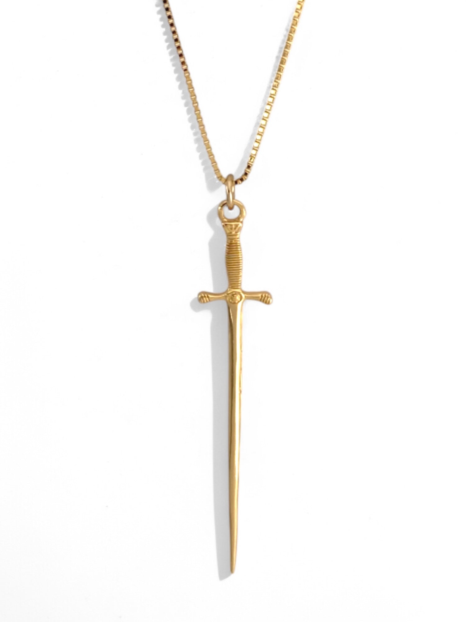 Gold necklace, boho necklace, bohemian jewelry, dagger necklace, gift for him, boyfriend necklace, mens necklace, unisex necklace, festival jewelry, Coachella necklace, festival necklace, Coachella jewelry, Vanessa Mooney Amparo Rosary