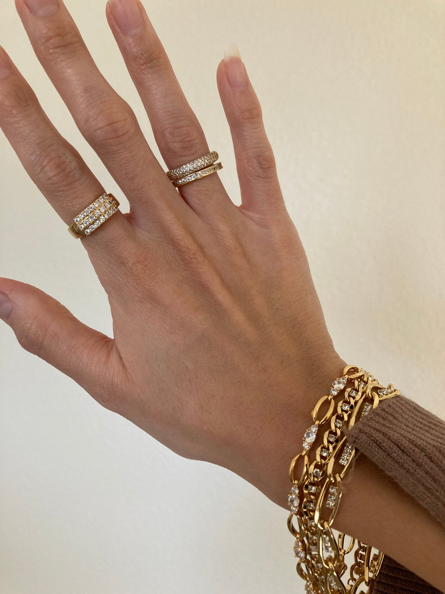 Statement ring, cocktail ring, luxury ring, cubic zirconia ring, fashion ring, gold ring, silver ring, eternity ring, stackable ring, pinky ring, gift for her, birthday gift, anniversary gift, boho ring, vintage ring