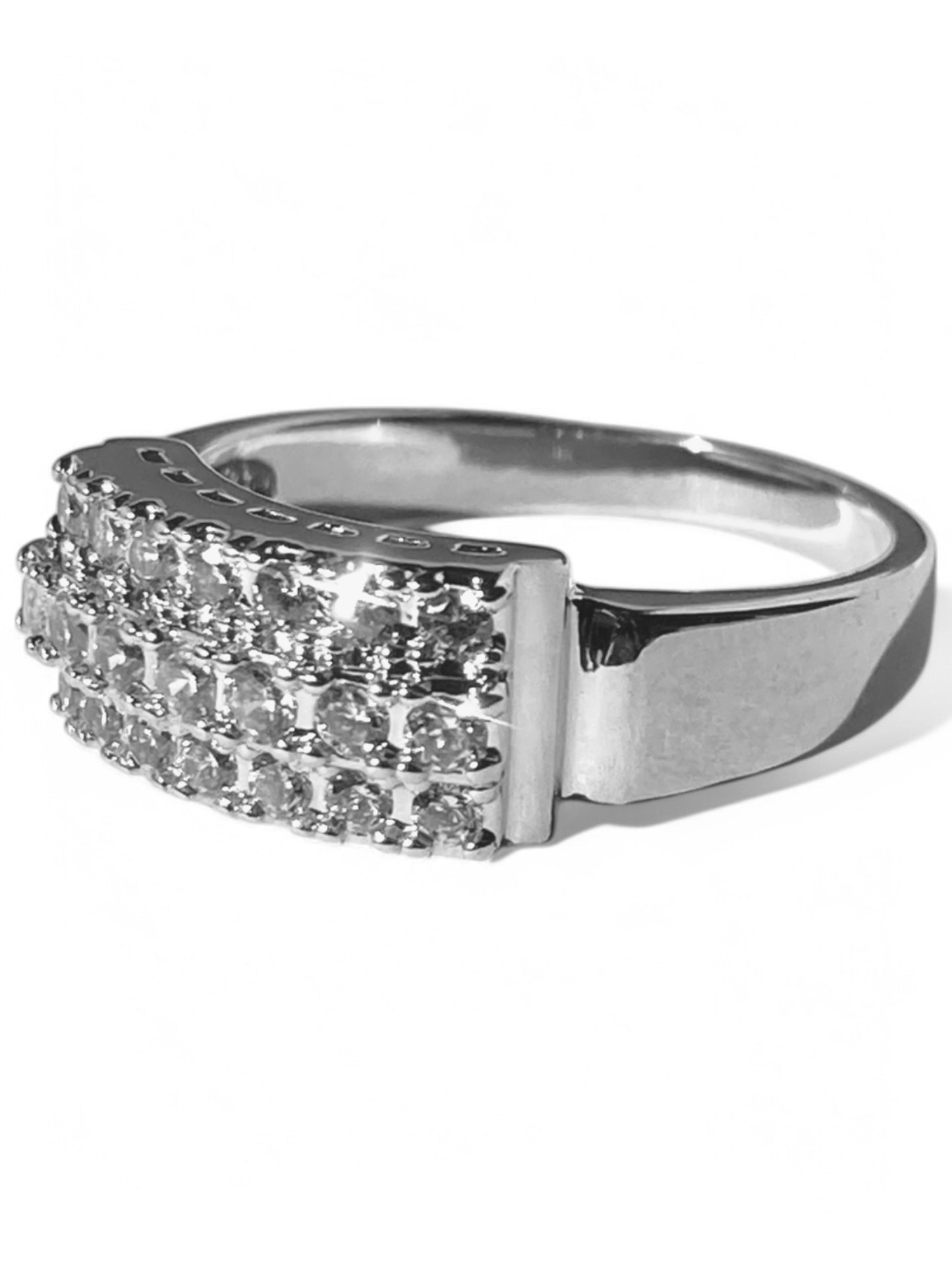 Statement ring, cocktail ring, luxury ring, cubic zirconia ring, fashion ring, gold ring, silver ring, eternity ring, stackable ring, pinky ring, gift for her, birthday gift, anniversary gift, boho ring, vintage ring