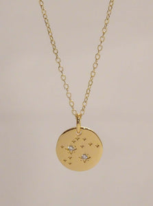 Aquarius necklace, Aquarius necklace silver, Aquarius necklace constellations, Aquarius necklace aesthetic, Aquarius coin necklace, zodiac necklace, constellation necklace, star sign necklace gold, zodiac jewelry, zodiac pendant, layering necklaces gold