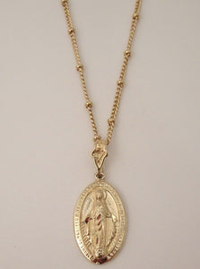 gold virgin Mary pendant necklace, Virgin Mary Necklace, Gold Virgin Mary Necklace, Virgin Mary Pendant, saint necklaces, virgin Mary gold pendant, mother Mary necklace, blessed mother necklace, Mary necklace gold, mary jewellery, lady gold