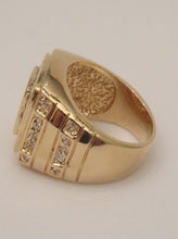 Load image into Gallery viewer, Men rings, men rings gold, rings for men gold, Varsity ring, Child of wild Varsity ring, large rings, large rings for women, large rings fashion, statement rings, statement rings unique, statement rings diamond, statement rings chunky unisex rings
