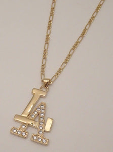 LA Necklace, Los Angeles Necklace, gold necklace for men, cool necklaces for men, mens crystal necklace, LA jewelry, The LA Necklace Vanessa Mooney, necklace for men boyfriends, necklace for men gold, necklace for men pendant