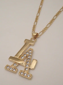 LA Necklace, Los Angeles Necklace, gold necklace for men, cool necklaces for men, mens crystal necklace, LA jewelry, The LA Necklace Vanessa Mooney, necklace for men boyfriends, necklace for men gold, necklace for men pendant