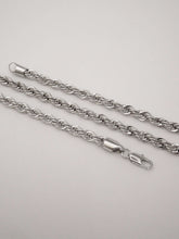 Load image into Gallery viewer, layering necklaces, layering necklace gold, layering necklace hack, layering chains, layering chain necklace gold, gold chain necklace, thick gold chain necklace unique chain, Rope chain, rope chain necklace gold, rope chain necklace, rope chain mens
