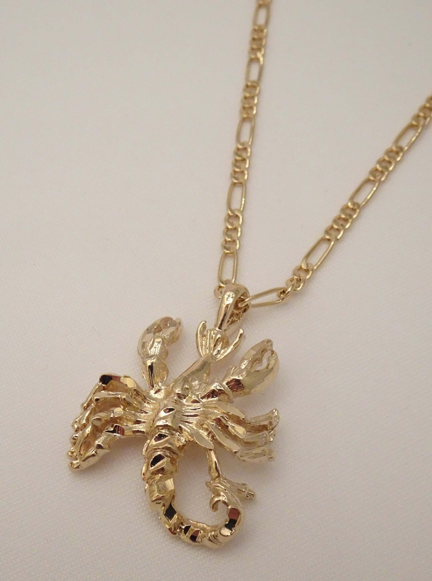 Yellow Gold Scorpio Zodiac Sign Pendant Necklace | REEDS Jewelers