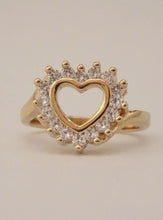 Load image into Gallery viewer, Heart ring, heart shaped ring, fashion rings for women, cheap rings for women, cool rings for women, inexpensive jewelry, cheap rings, gold ring for women, cute rings, fashion rings, pretty rings, statement rings for women, gold rings for women
