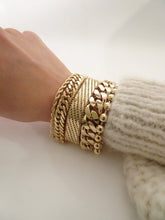 Load image into Gallery viewer, Ball chain bracelet, ball chain bracelet gold, ball and chain bracelet, layering bracelets, layering bracelets gold, layering bracelets classy, stacking bracelets gold, stacking bracelets classy, BOSS BALL BRACELET Vanessa mooney 
