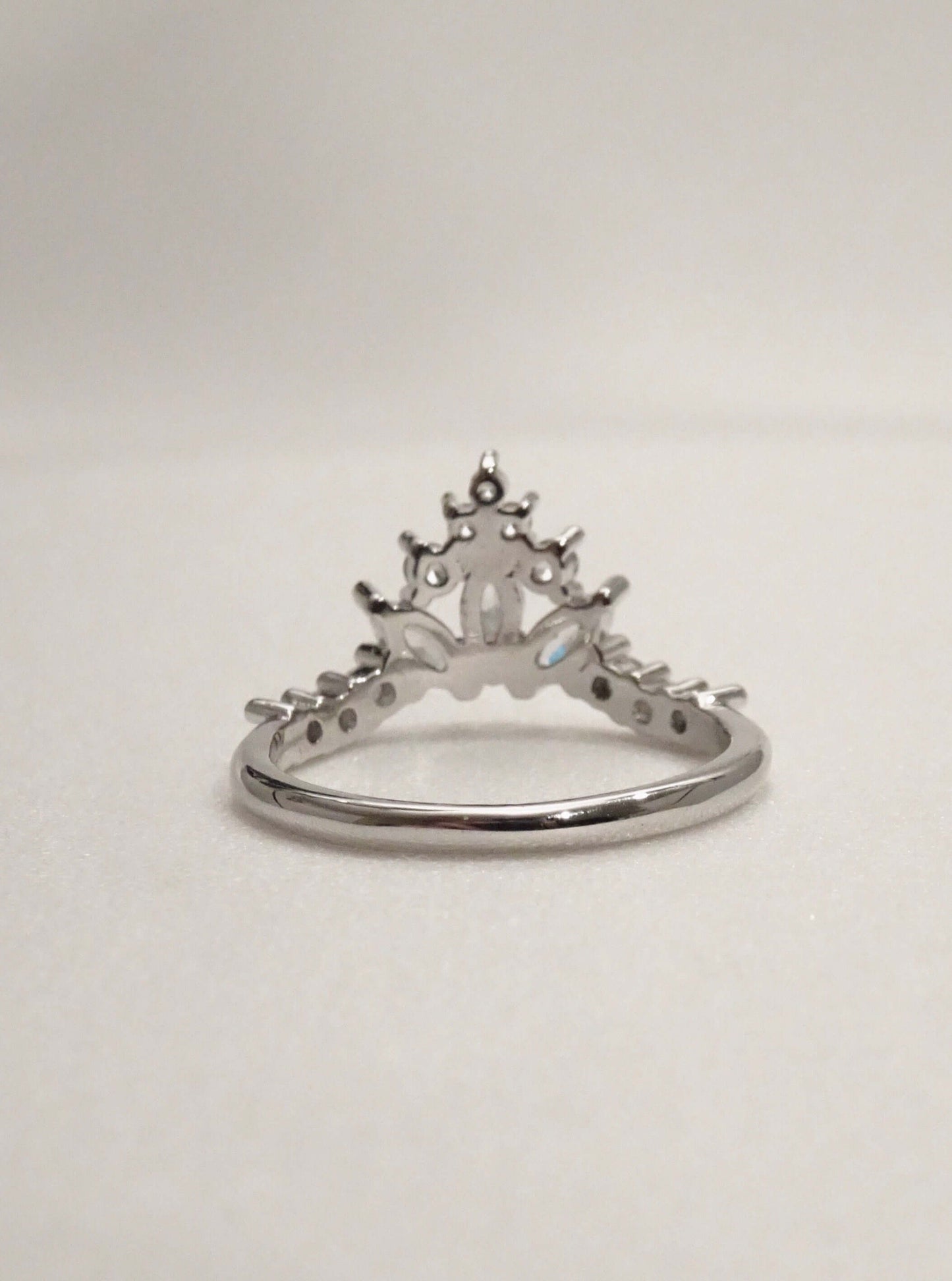 SPARROW dainty CZ ring for women, minimalist stackable band, trendy layering jewelry, perfect gift for her—birthday, anniversary, Christmas, Valentine’s Day