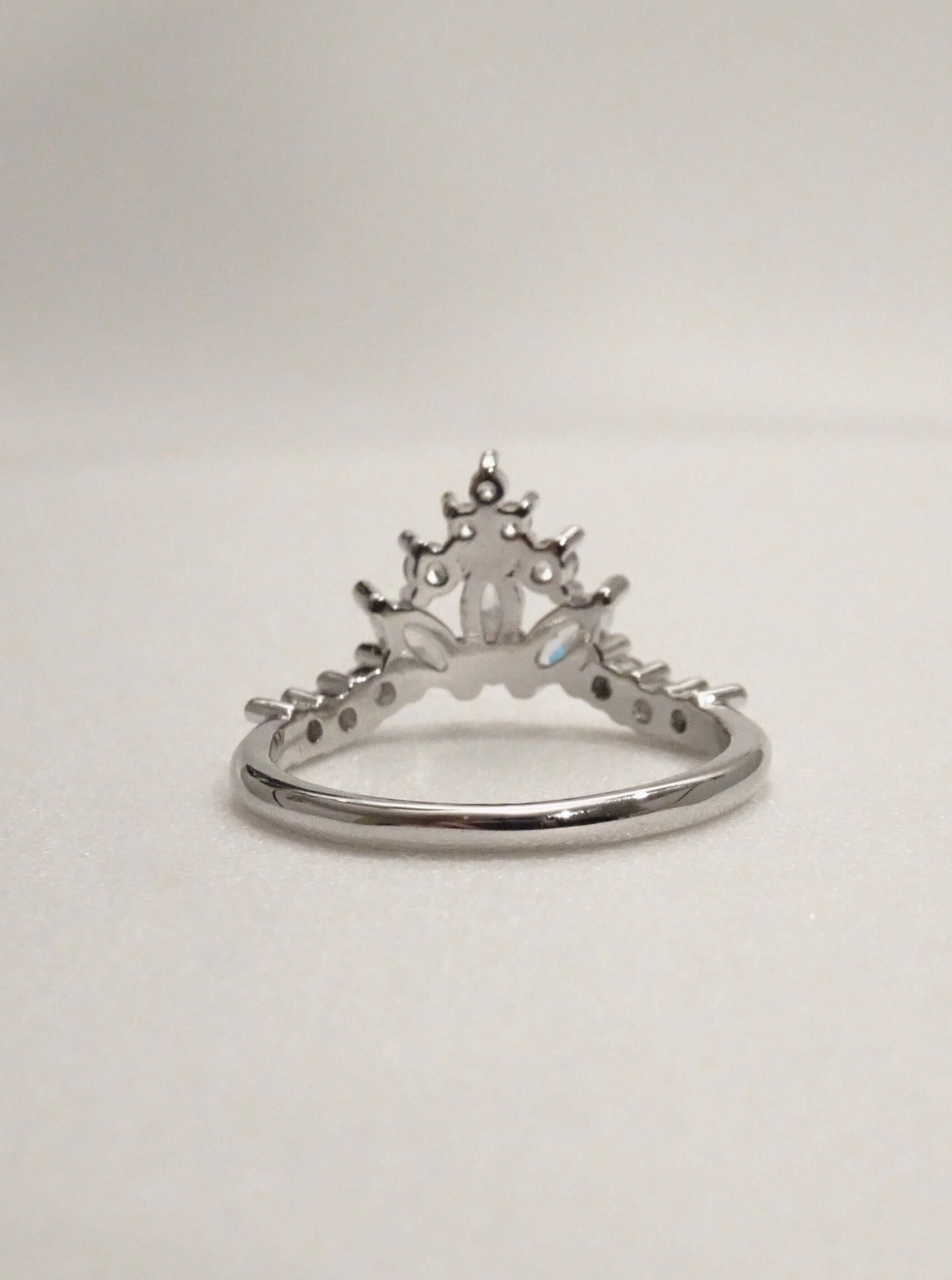SPARROW dainty CZ ring for women, minimalist stackable band, trendy layering jewelry, perfect gift for her—birthday, anniversary, Christmas, Valentine’s Day