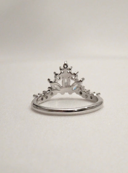 SPARROW dainty CZ ring for women, minimalist stackable band, trendy layering jewelry, perfect gift for her—birthday, anniversary, Christmas, Valentine’s Day