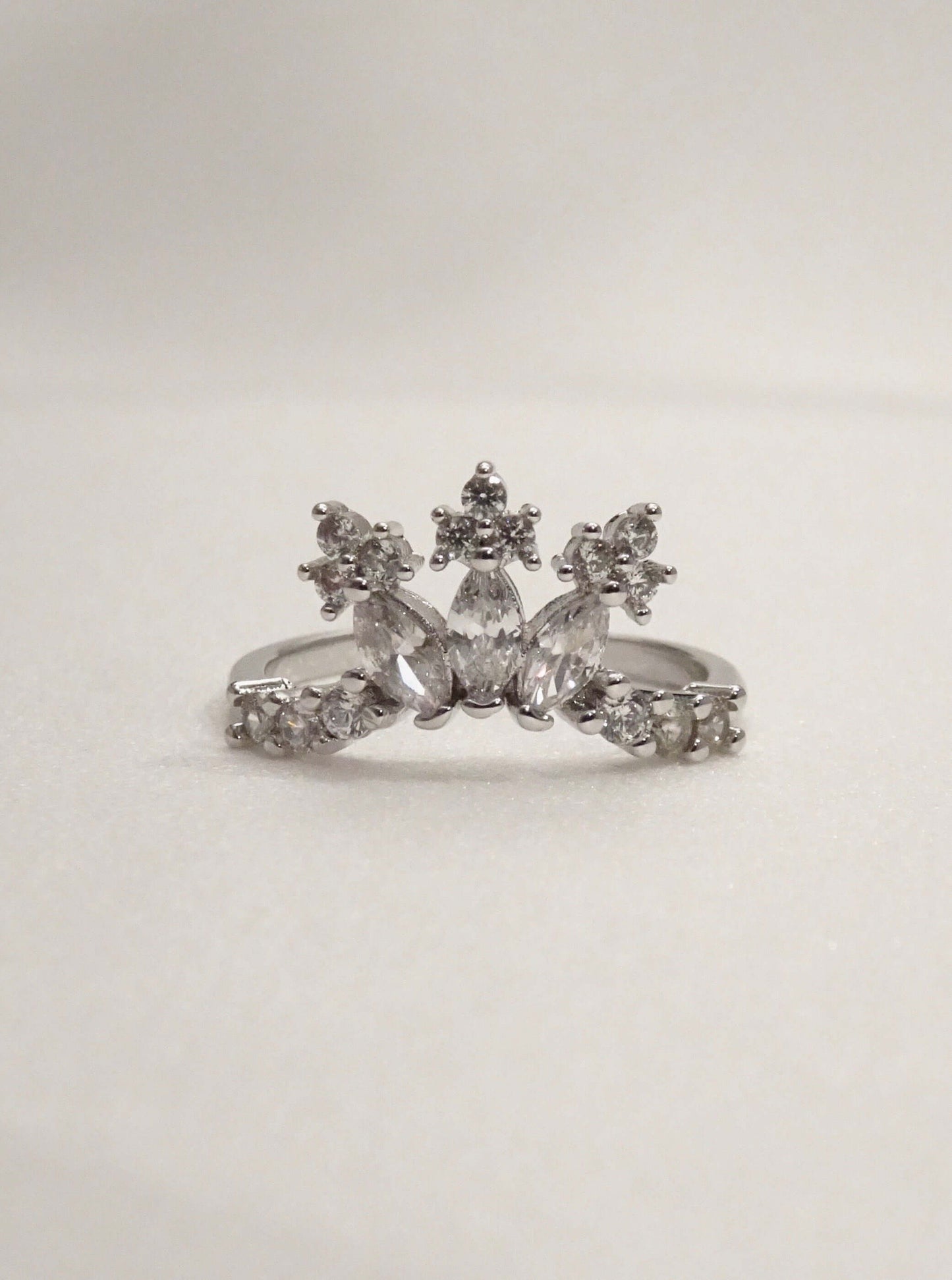 SPARROW dainty CZ ring for women, minimalist stackable band, trendy layering jewelry, perfect gift for her—birthday, anniversary, Christmas, Valentine’s Day