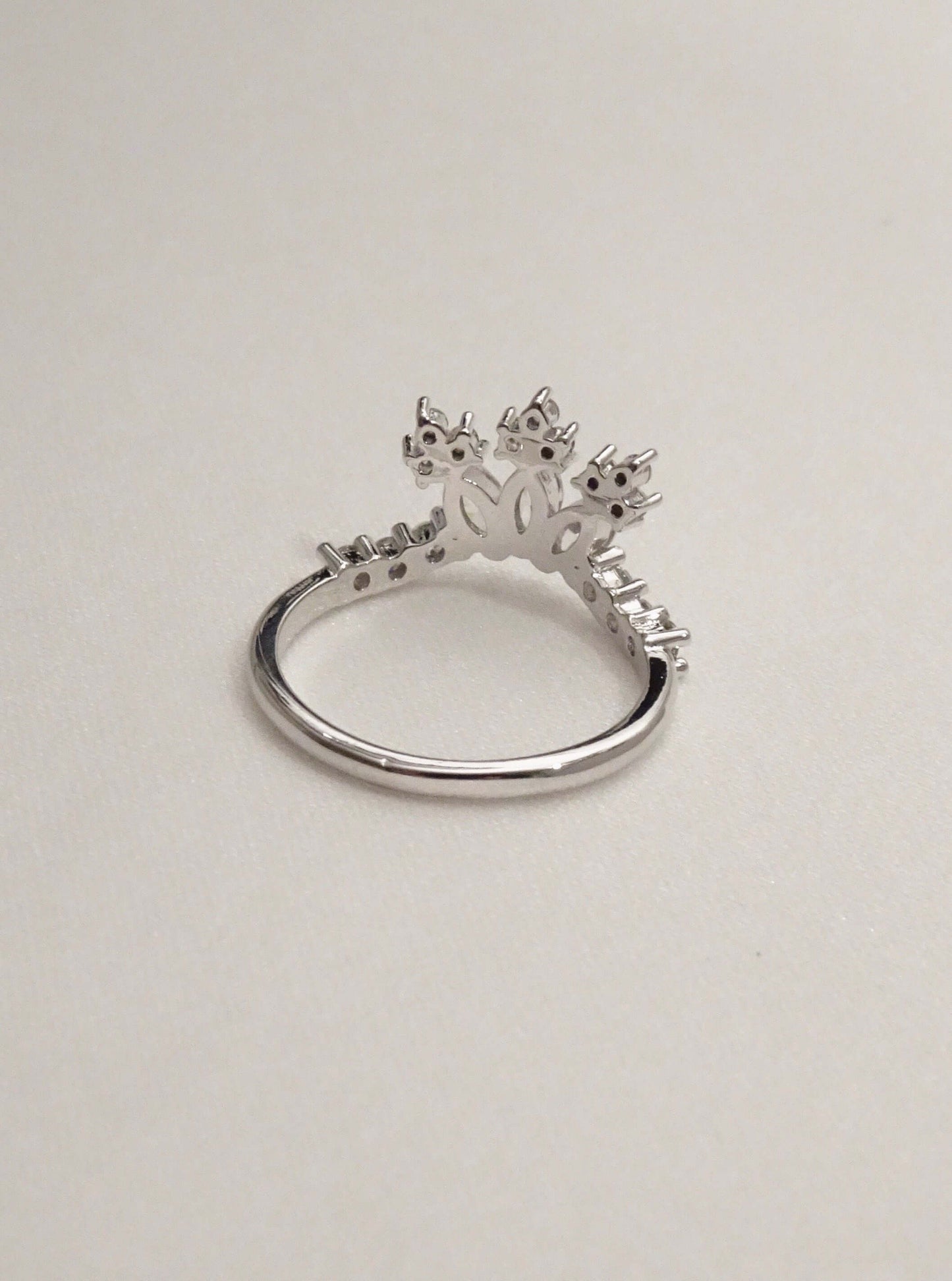 SPARROW dainty CZ ring for women, minimalist stackable band, trendy layering jewelry, perfect gift for her—birthday, anniversary, Christmas, Valentine’s Day